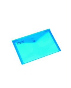 REXEL CARRY A4 FOLDER TRANSLUCENT BLUE (PACK OF 5 FOLDERS) 16129BU