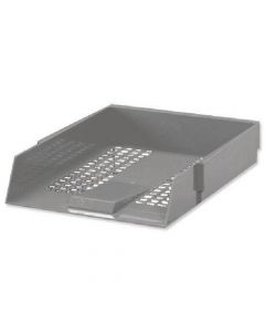 CONTRACT GREY LETTER TRAY (PLASTIC CONSTRUCTION, MESH DESIGN) WX10054A (PACK OF 1)