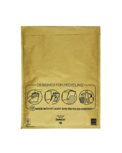 MAIL LITE BUBBLE LINED POSTAL BAG SIZE K/7 350X470MM GOLD (PACK OF 50) MLGK/7