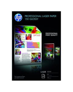 HP A4 WHITE PROFESSIONAL GLOSSY LASER PAPER 150GSM (PACK OF 150 SHEETS) CG965A