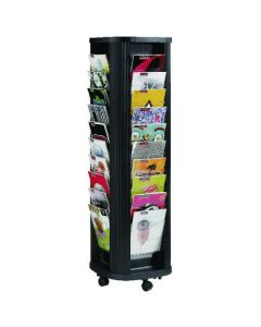 FAST PAPER MOBILE A4 CAROUSEL LITERATURE DISPLAY 40 COMPARTMENTS F27301