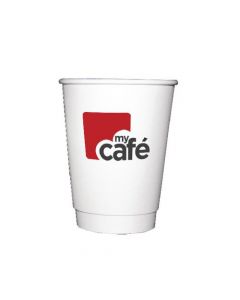 MYCAFE 12OZ DOUBLE WALL HOT CUPS (PACK OF 500 CUPS) HVDWPA12V
