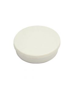 BI-OFFICE ROUND MAGNETS 10MM WHITE (PACK OF 10)