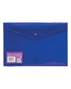 CONCORD STUD WALLET FILE VIBRANT  POLYPROPYLENE FOOLSCAP PURPLE REF 6131-PFL (PUR) [PACK OF 5 WALLETS]