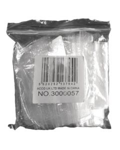 REXEL CRYSTALFILE FLEXI INDEX DIVIDER TABS CLEAR (PACK OF 50 TABS) 3000057