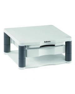 Fellowes Premium Monitor Riser Plus White (Contains storage drawer and built in copyholder) 9171302