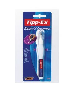 TIPP-EX WHITE SHAKE N SQUEEZE CORRECTION PEN RETAIL BLISTER (PACK OF 10) 802298