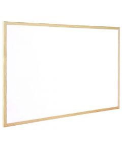 Q-CONNECT WOODEN FRAME WHITEBOARD 1200X900MM KF03572