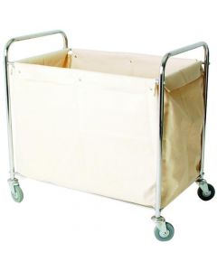 LINEN TRUCK WITH BAG SILVER (W560 X D790 X H910MM) 356926