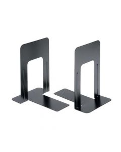 Q-CONNECT STEPPED METAL BOOKEND (PACK OF 2) KF03901