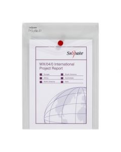 SNOPAKE POLYFILE P FILE WALLET PORTRAIT A5 CLEAR (PACK OF 5 WALLETS) 13280