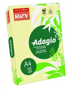 ADAGIO PASTEL CANARY A4 COLOURED CARD 160GSM (PACK OF 250 CARDS) 201.1202