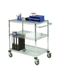 MOBILE TROLLEY 3-TIER CHROME 373000
