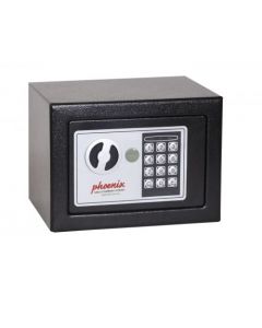 PHOENIX BLACK COMPACT HOME AND OFFICE SECURITY SAFE SIZE 1 ELECTRIC LOCK SS0721E
