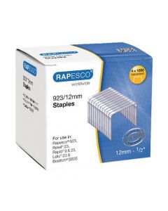 RAPESCO 923/12MM STAPLES (PACK OF 4000) S92312Z3