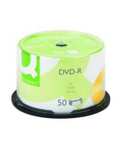 Q-Connect DVD-R 4.7GB Cake Box (Pack of 50) KF15419