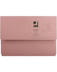 PINK DOCUMENT WALLET (PACK OF 50 WALLETS) 45917EAST