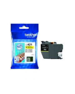 BROTHER GENUINE INK CARTRIDGE STANDARD YIELD YELLOW LC421Y
