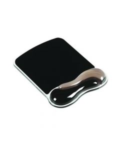 Kensington Duo Gel Wave Mouse Pad with Wrist Rest Grey/Black 62399