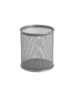 5 STAR OFFICE PENCIL HOLDER WIRE MESH SILVER (PACK OF 1)