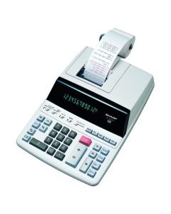 SHARP WHITE 12-DIGIT FLUORESCENT DISPLAY PRINTING CALCULATOR EL2607PGY