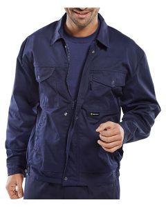 BEESWIFT POLY COTTON DRIVERS JACKET  NAVY BLUE 48 (PACK OF 1)
