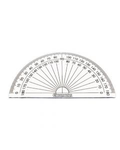 CLASSMASTER 180 DEGREE PROTRACTOR CLEAR (PACK OF 10) 899595