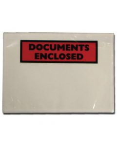 GOSECURE DOCUMENT ENVELOPES DOCUMENTS ENCLOSED SELF ADHESIVE DL (PACK OF 100) 9743DLDE01