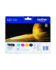 BROTHER LC1100HY 4 COLOUR INK CARTRIDGE MULTIPACK LC1100HYVALBP
