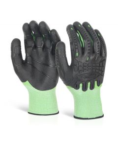 BEESWIFT CUT RESISTANT FULLY COATED IMPACT GLOVE GREEN L (PAIR)