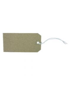 STRUNG TAG 120X60MM BUFF (PACK OF 1000) KF01600