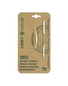 LINEX NATURE PROTRACTOR 180 DEGREE BIODEGRADABLE WITH REVERSE GRADUATION CLEAR REF LXON910 (PACK OF 1)