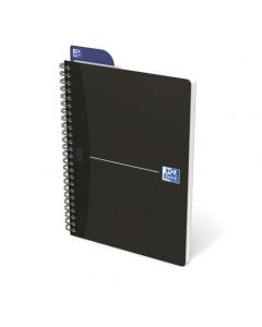 OXFORD CARD COVER WIREBOUND NOTEBOOK A5 BLACK (PACK OF 5) 100103627