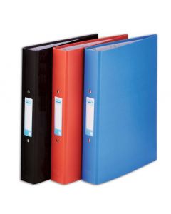 ELBA A4 ASSORTED 25MM PAPER OVER BOARD RING BINDER (PACK OF 10 BINDERS) 400033510