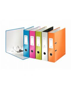 LEITZ WOW 180 LEVER ARCH FILE 80MM A4 ASSORTED (PACK OF 10 FILES) 10051099