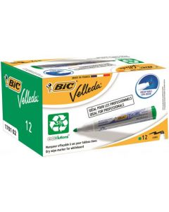 Bic Velleda 1701 Drywipe Marker Green (Pack Of 12) 1199170102