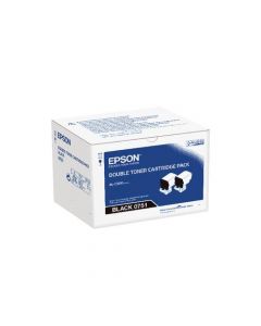 Epson S050751 Black Toner Cartridge Twin Pack (Pack Of 2) C13S050751