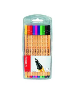 Stabilo Point 88 Fineliners Pens Assorted (Pack Of 10) 8810