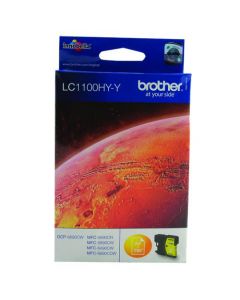Brother Lc1100 High Yield Yellow Inkjet Cartridge Lc1100Hyy