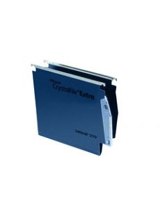REXEL CRYSTALFILE EXTRA 50MM LATERAL FILE BLUE (PACK OF 25 FILES) 71765