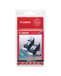 Canon Pgi-520 Black Inkjet Cartridges (Pack Of 2) 2641B002