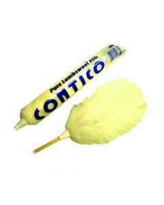 WHITE 48 INCH FLICK DUSTER (TRADITIONAL LAMBSWOOL CONSTRUCTION) 101009 (PACK OF 1)