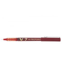 Pilot V7 Hi-Tecpoint Ultra Rollerball Pen Fine Red (Pack Of 12) V702