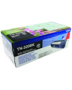 Brother Tn320Bk Black Laser Toner Cartridge Tn-320Bk
