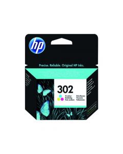 Hp 302 Cyan/Magenta/Yellow Ink Cartridge (Capacity: 165 Pages) F6U65Ae