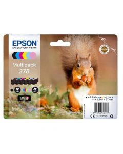 Epson 378 Photo Hd Inkjet Cartridge (Pack Of 6) C13T37884010