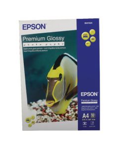 Epson Premium Glossy Photo A4 Paper (Pack of 50) C13S041624