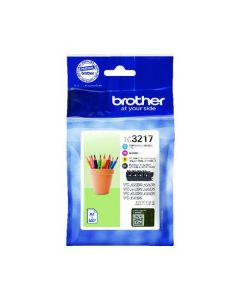 Brother Lc3217 Value Pack Cmyk Ink Cartridge Lc3217Val