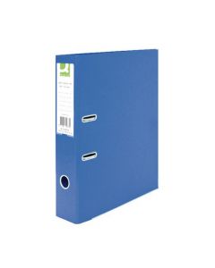 Q-Connect 70mm Lever Arch File Polypropylene Foolscap Blue (Pack of 10) KF20026