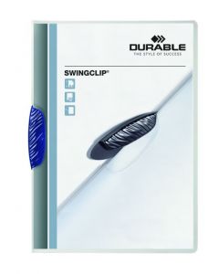 DURABLE SWINGCLIP CLIP FOLDER A4 DARK BLUE (PACK OF 25 FOLDERS) 2260/07